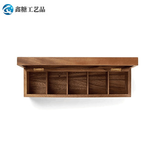 Custom Acacia Wood Jewelry <b>Box</b> With Compartment Storage For Organizing Accessories And Cosmetics - Product Image 2