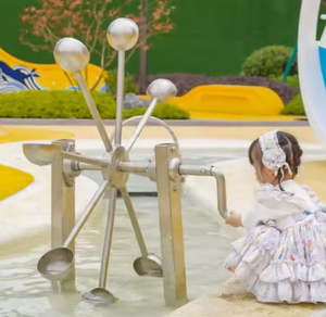 Acier inoxydable 2025 nouvelle vente enfants plage <span class=keywords><strong>Table</strong></span> extérieur sable et eau jouet bébé jouer outil eau jouer équipement - Product Image 5
