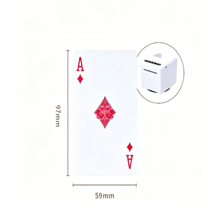 Cartes à jouer de luxe Yaoji <span class=keywords><strong>en</strong></span> papier noir à bord doré, estampées à chaud, pour cadeaux d'affaires - Product Image 5