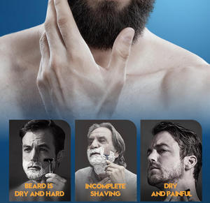 Savon de Rasage Homme Adoucissant pour <span class=keywords><strong>Barbe</strong></span>, Rasage Lisse, Nettoyage de la <span class=keywords><strong>Barbe</strong></span>, Soin Confortable, Prix de Gros - Product Image 2
