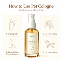 Semprotan Cologne Hewan Peliharaan Label Pribadi Aroma Segar Tahan Lama Parfum Perawatan Lembut untuk Anjing dan Kucing Penghilang Bau Harian