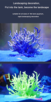 Simulation herbe d'eau décor plante aquatique ornement aquarium modèle de corail résine corail Sculpture