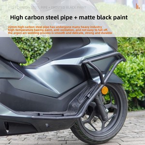 25 Modelli <span class=keywords><strong>Honda</strong></span> PCX160 (WH150T) Barra di Protezione Anticaduta Anteriore e Protezione Tubo di Scarico - Modifica Completa per <span class=keywords><strong>Moto</strong></span> - Product Image 3