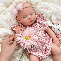 Poupée Reborn réaliste en silicone pleine grandeur, toucher doux, souple, 18 pouces, faite à la main, collection d'artistes, accessoire de photographie, jouet