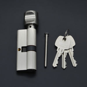 Serrure à cylindre avec grand bouton en laiton complet serrure à cylindre de haute qualité - Product Image 5