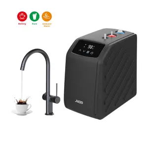 Modern Commercial Instant Electric Boiling Water Tap Mixer Classic Black Boiling Kitchen Tap 4 em 1 sistema com filtro