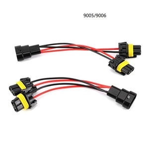 Connecteurs de faisceau de câbles pour feux antibrouillard et phares 9005/9006/H4/H13/H11, ensemble de câbles automobiles, prise céramique 2 broches - Product Image 2