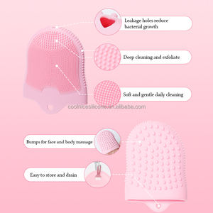 Nuovi guanti per la pulizia del massaggio facciale in Silicone brevettato guanti esfolianti coreani guanti esfolianti per il corpo del viso - Product Image 2