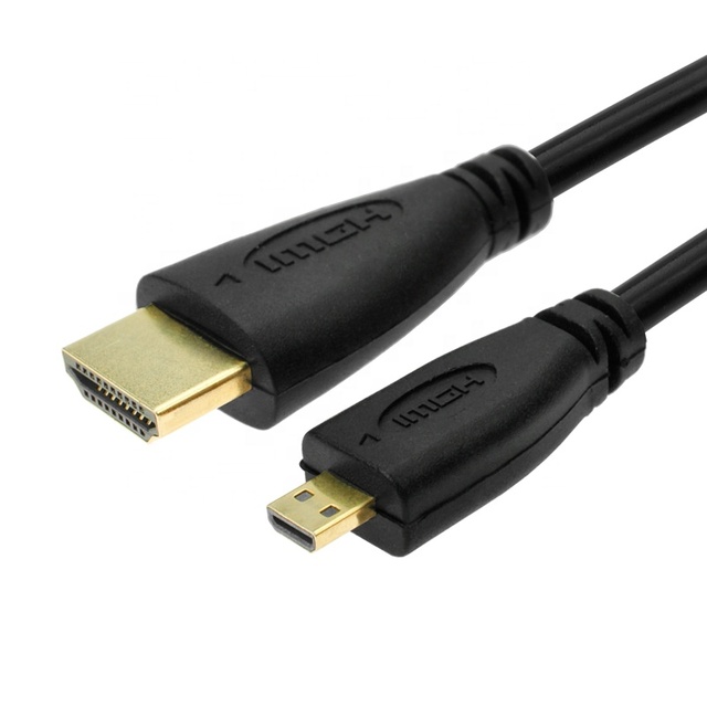 Micro HDMI MALE to MALE 2160p 1080p HDTV Cable 2.0V Micro Cable 4K 60Hz Micro HDMI to HDMI Cable 0.5 Mtr  1M 2M 3M 5M