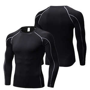 Camicia da allenamento Fitness a compressione da uomo OEM/ODM <span class=keywords><strong>maglietta</strong></span> <span class=keywords><strong>attillata</strong></span> da palestra sportiva con Bodybuilding a maniche lunghe <span class=keywords><strong>maglietta</strong></span> <span class=keywords><strong>nera</strong></span> da ginnastica <span class=keywords><strong>attillata</strong></span> - Product Image 1