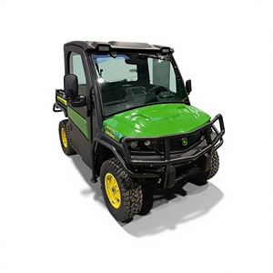 รถอเนกประสงค์ John Deere ขับเคลื่อน 4 ล้อ ราคาประหยัด พร้อมกระบะบรรทุกและกันชนหน้า สีเขียวและเหลือง พร้อมส่งออก - Product Image 1