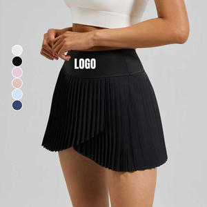 กระโปรงเทนนิสผู้หญิงแบบสั่งทำขายส่ง แห้งเร็ว มีจีบ มีกระเป๋าในตัว สองชั้น ป้องกันโป๊ น้ำหนักเบา ระบายอากาศได้ดี - Product Image 1