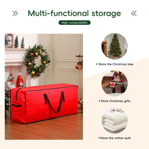 Màu đỏ không thấm nước <span class=keywords><strong>Christmas</strong></span> <span class=keywords><strong>Tree</strong></span> lưu trữ Bag với bền xử lý - Product Image 4