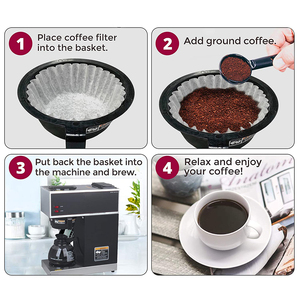 Filtre à café en papier non blanchi 310/110 mm pour <span class=keywords><strong>BUNN</strong></span> VP17 - Product Image 2