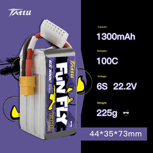 Batería LiPo Gens Ace Funfly 1300mAh 100C 4S 14.8V XT60 para Dron de Carreras FPV - Product Image 5