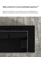 Ensemble de canapés modulaires pliants sur mesure en tissu velours côtelé, mousse haute densité, design moderne et minimaliste, amovible pour salon