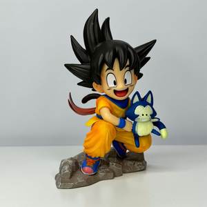 10cm infanzia piccolo Goku abbraccia Puer <span class=keywords><strong>Ya</strong></span> Mu tè piccolo seguace Anime statua in Pvc Miiature bambola per giocattolo da collezione figura - Product Image 4