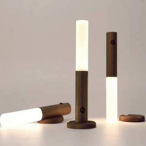 Batterie betriebene LED-Wand-PIR-Bewegungs sensor lampe Modernes Smart Home Mini-Magnet Dimmbare Touch-Steuerung Warmweiß Schlafzimmer - Product Image 1