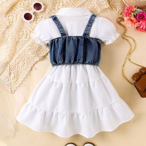 <span class=keywords><strong>ชุด</strong></span><span class=keywords><strong>เด็ก</strong></span><span class=keywords><strong>ผู้หญิง</strong></span>สไตล์ยุโรป <span class=keywords><strong>ชุด</strong></span>เดรสแขนตุ๊กตาสีพื้น พร้อมเสื้อกั๊ก<span class=keywords><strong>คาวบอย</strong></span> <span class=keywords><strong>ชุด</strong></span>สองชิ้นน่ารัก <span class=keywords><strong>ชุด</strong></span>เดรสวันเกิดสำหรับเด็กผู้หญิง - Product Image 2