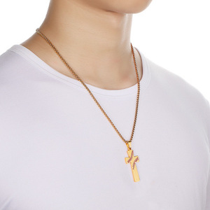 E1505 Monili di Modo Degli Uomini Del Ragazzo POSSO FARE TUTTE LE COSE Catena Collana In Acciaio Inox Bibbia Verse Da Baseball Croce Pendente Della Collana - Product Image 5