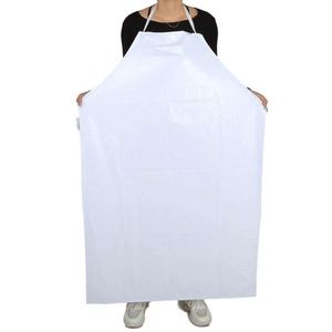 Tablier de protection blanc en PVC, durable, imperméable et résistant à l'huile, idéal pour la cuisine, l'industrie alimentaire, les produits de la mer et le nettoyage - Product Image 3
