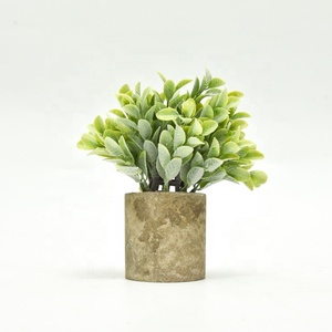 Plante artificielle en pot, mini pot en pulpe, plante artificielle pour la décoration de la maison, plante en pot verte simulée en plastique - Product Image 4