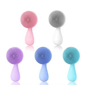 Outil de nettoyage facial à ondes sonores vibrantes en silicone OEM avec fonction de massage magnétique pour un nettoyage en profondeur et de la peau - Product Image 1