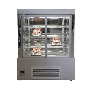 Présentoir de gâteau de comptoir vitrine pâtisserie bureau refroidisseur de verre réfrigérateur réfrigérateur intégré réfrigérateur Dessert vitrine - Product Image 6