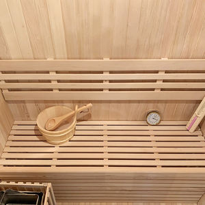 Sauna de Vapor Tradicional para 2-3 Personas, Madera Maciza de Hemlock, Maravillosa Sauna Casera con Calentador de Sauna Tradicional de 6 kw, Estufa con Certificación ETL/CE - Product Image 4