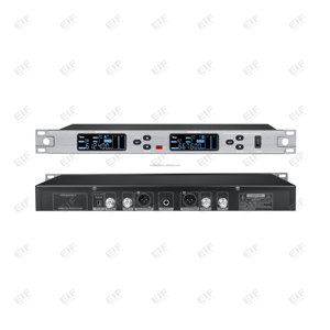 MY-3500 Lavalier FM <b>Wireless</b> <b>Microphone</b> Metal 610-670MHz 2CH 200 Channels Auto IR Sync Noise Cancelling Conference Teaching - Product Image 6