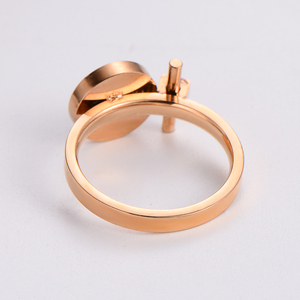Anillo de acero inoxidable personalizado para niñas, joyería elegante, informal, para graduación, universidad, escuela secundaria - Product Image 2