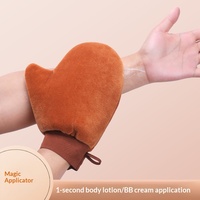 Gants de bronzage pour le corps, pour une peau noire douce et éclatante, outil de massage beauté pour les mains, pour essuyer le visage, imperméables et résistants à l'huile