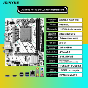 JGINYUE H610M-D artı WIFI PC anakartlar <span class=keywords><strong>DDR4</strong></span> oyun anakart desteği 12th LGA LGA 1700 işlemciler - Product Image 2