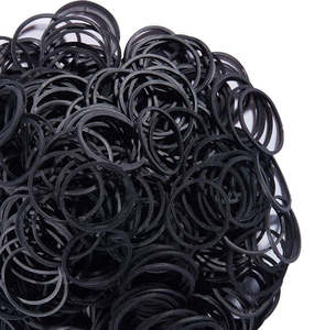 Nhà Máy Trực Tiếp Bán Cho Hộ Gia Đình Tự Nhiên Đường Kính 14 Mm Vòng Hình Dạng Mạnh Mẽ Bền Màu Đen Ban Nhạc Cao Su - Product Image 5