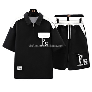 2024 Kurze Sets für Herren, Lässige Sommerkleidung, Herren Zweiteiler, Sportanzüge für Männer, Hemden und Shorts, Herrensets für das Fitnessstudio - Product Image 1