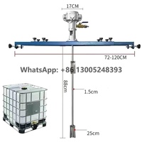 Mélangeur à réservoir sous pression de 1000 L, 1/4 HP, acier inoxydable 304, machine de mélange, distributeur de colle, adhésif, peinture époxy, pot, agitateur pneumatique