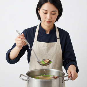 Louche suspendue Jaya Mata en acier inoxydable 304, légère, alimentaire, compatible lave-vaisselle, avec poignée en forme de S JM352 pour Hot Pot et Steamboat - Product Image 1