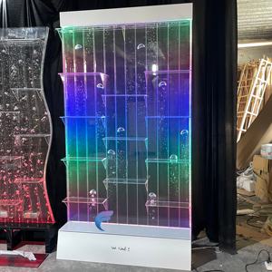 Pantalla Decorativa de Pared Móvil de Acrílico LED Transparente con Corte Láser, Cascada de Burbujas Programable y Danzantes - Product Image 2