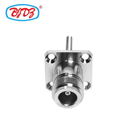 Approvisionnement d'usine Laiton N Type Femelle Jack Bride 4 Trous N Jack Filetage M5 38mm 1.5 Pouces RF Coax Coaxial Connecteurs en Stock