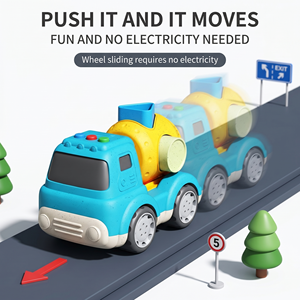 <span class=keywords><strong>Camion</strong></span> inertiel en paille de blé Zhorya, voiture à rétrofriction, blocs de construction, tri de formes, mini <span class=keywords><strong>camion</strong></span> coulissant de <span class=keywords><strong>dessin</strong></span> <span class=keywords><strong>animé</strong></span> avec lumière et musique - Product Image 5