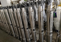 Pompe submersible multi-étages en acier inoxydable pour puits profonds, haute pression 100m, pour l'agriculture et l'industrie