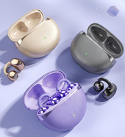 Écouteurs sans fil Q68 à clip d'oreille, contrôle tactile, pour sport, musique et jeux, son stéréo