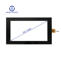 Kit de superposition d'écran tactile capacitif PCAP personnalisé GT9110 10,1 pouces avec panneau multi-touch IIC et couvercle en verre 6H pour moniteurs à écran tactile