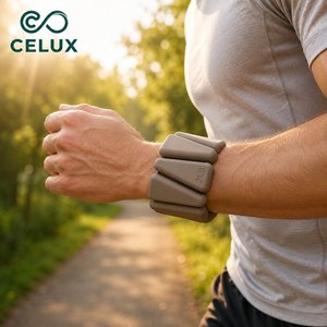 Bracelet réglable en fer et silicone pour la musculation, 1-2 lb, avec fermeture Velcro, poids portables pour poignets et chevilles, idéal pour le yoga - Product Image 4