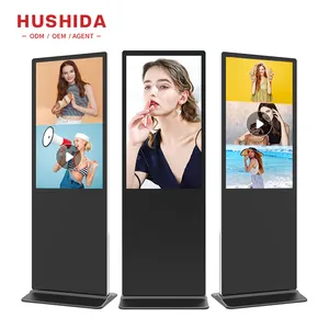 Hushiaad equipamento de jogo inteligente com tela de toque inteligente, quiosque Totem LCD de 55 polegadas, sinalização digital, publicidade personalizada