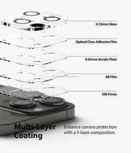 Protection d'objectif d'appareil photo de téléphone portable transparente 9H anti-rayures à couverture intégrale personnalisée par le fabricant pour iPhone 15 16 16E 17 Air Pro Max - Product Image 4