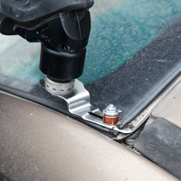 Cuchilla de corte recta de acero inoxidable Harpow con tope de profundidad rígido y diseño en Z para limpieza de sellador de vidrio de automóviles