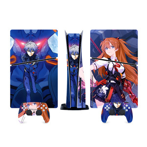 Juego de pegatinas de vinilo para PS5 con diseño de anime Eva para la cubierta del control de la consola de juegos - Product Image 5