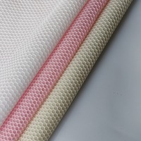 Tissu en maille 100% polyester, double face, extensible, respirant, tricoté en warp 3D, poids moyen, pour chaises de bureau