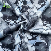 Tela Estampada de Doble Punto 85% Poliéster 15% Elastano 210GSM, Absorbe la Humedad, Elástica en 4 Direcciones, para Ropa Deportiva y Leggings de Yoga